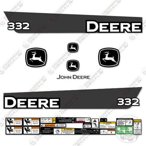 John Deere 332 Decals 